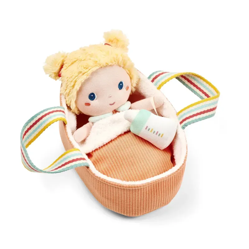 poupee-en-tissu-mela-et-son-couffin-21-cm.webp