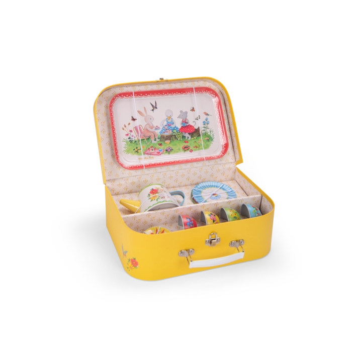 Valise Dinette Métal - La grande Famille - Moulin Roty