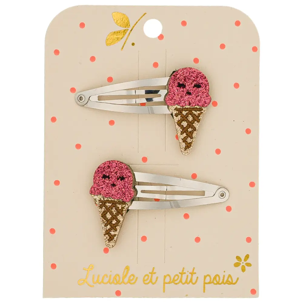 Duo Barrettes Ice Cream - Luciole et Petit Pois
