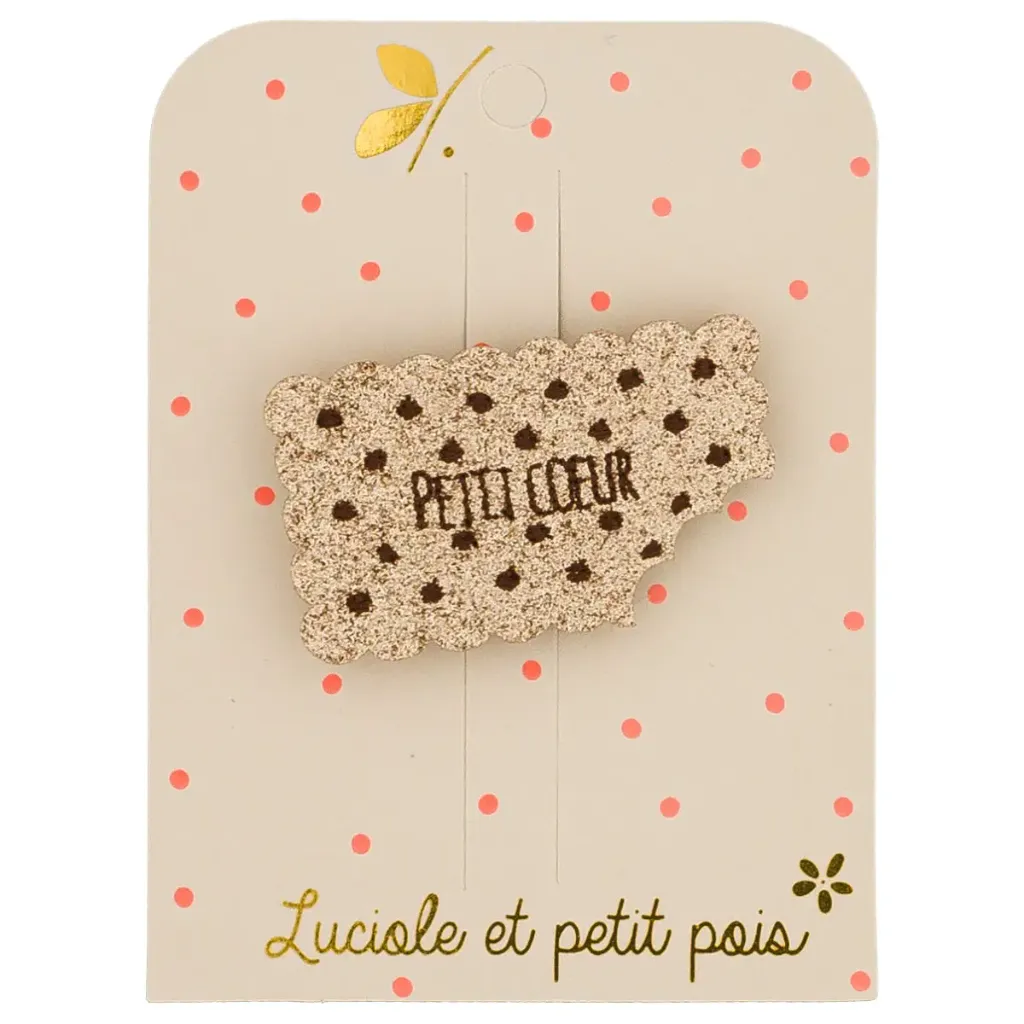 Broche - Cookie - Luciole et petit pois
