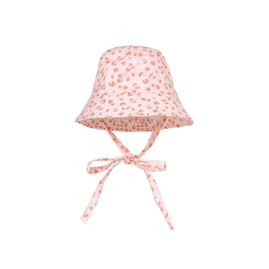 Chapeau de soleil - Rose ancien - Leopard