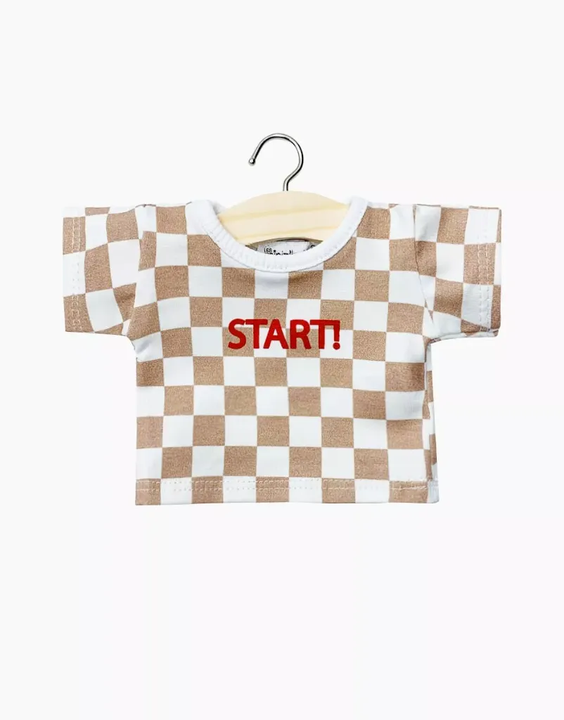 T-shirt Philippe - Damier Beige - Start - Minikane