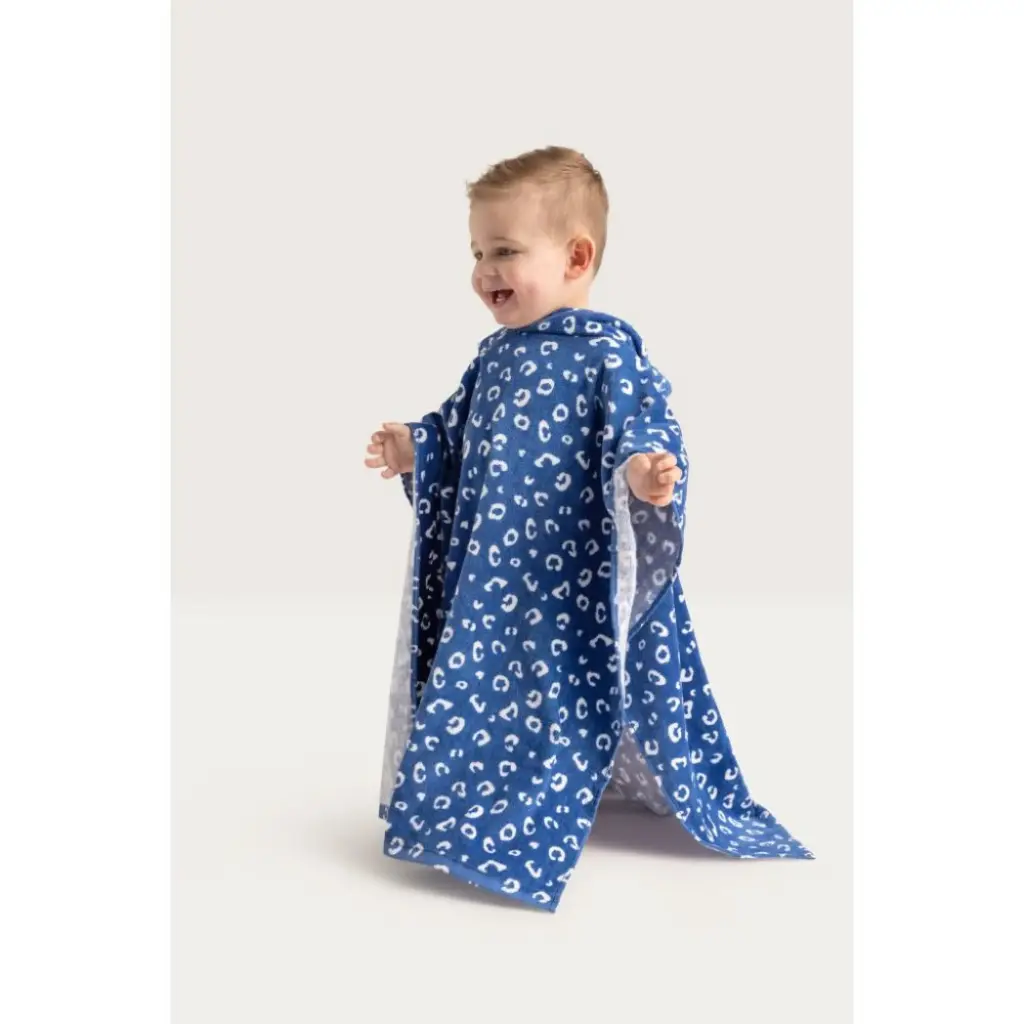 Swim - Poncho 65x65 - Léopard Bleu
