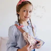 Luciole - Sac Banane Sequin Rose