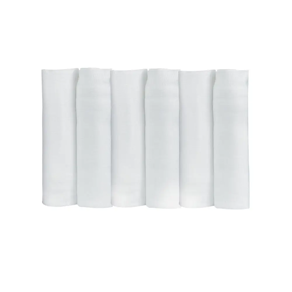 3kg7 - Lot de 6 langes blanc