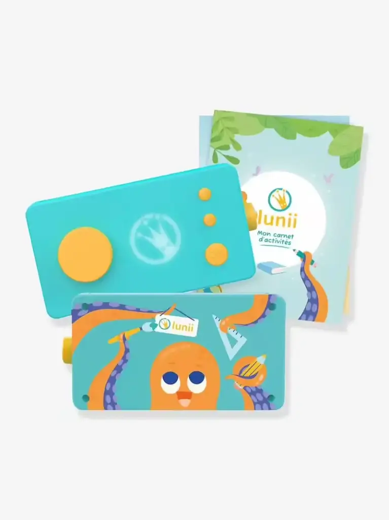 Lunii - Coffret : Boîte à histoire + 4 livres audios et 1 cahier d'activité